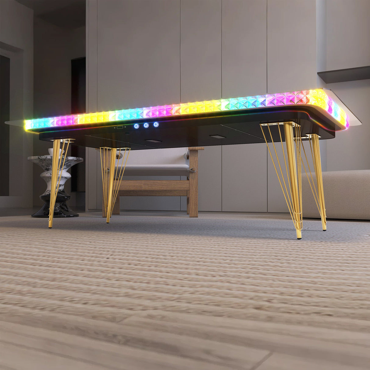 VANITII Trotting Horse Lamp Coffee Table