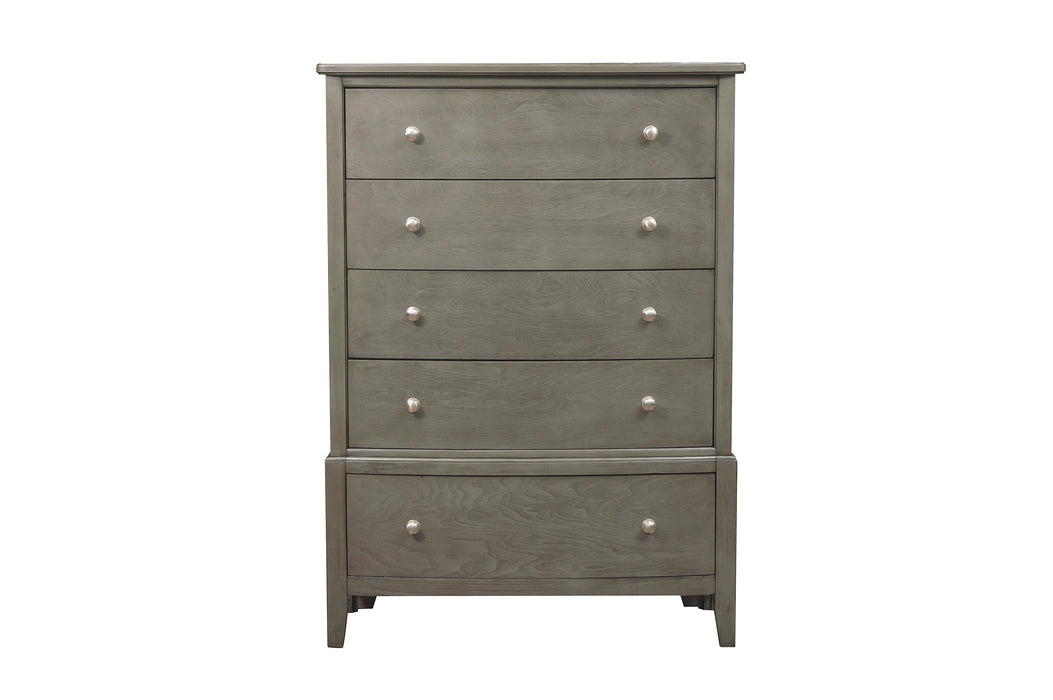 Cotterill Gray Upholstered Panel Youth Bedroom Set