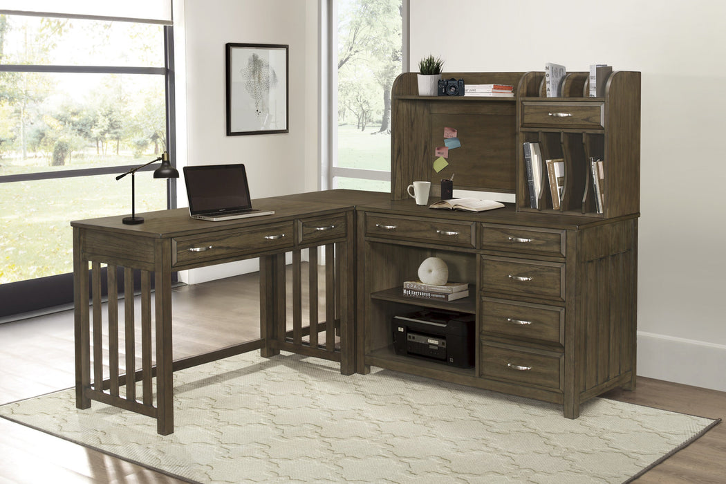 Blanche Brown Gray Desk