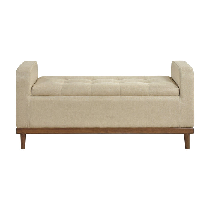 Brigitte Brown Lift Top Storage Bench