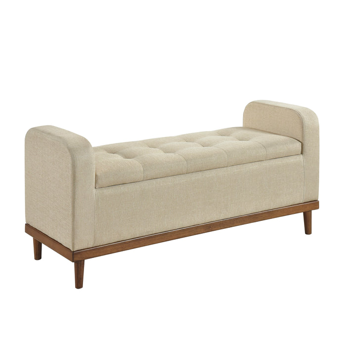 Brigitte Brown Lift Top Storage Bench