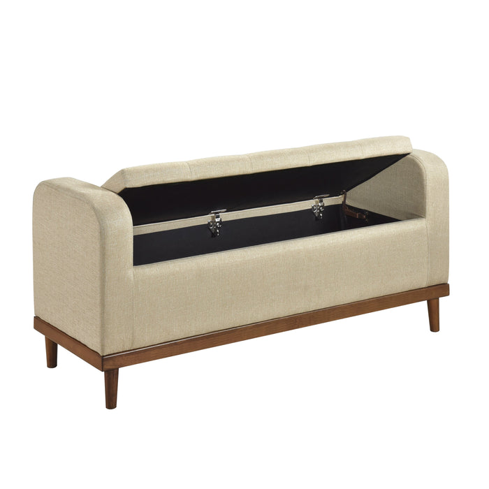 Brigitte Brown Lift Top Storage Bench