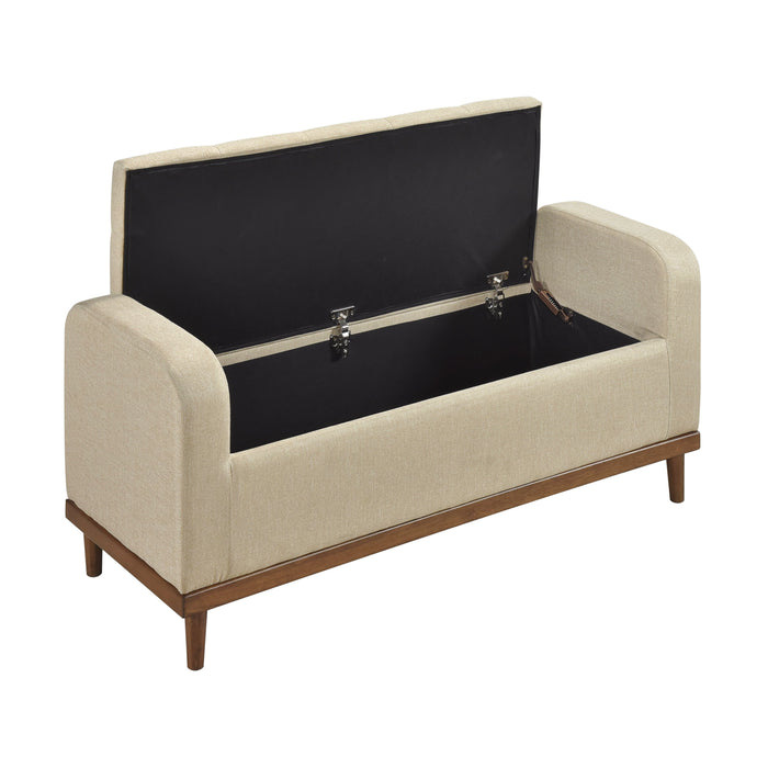 Brigitte Brown Lift Top Storage Bench