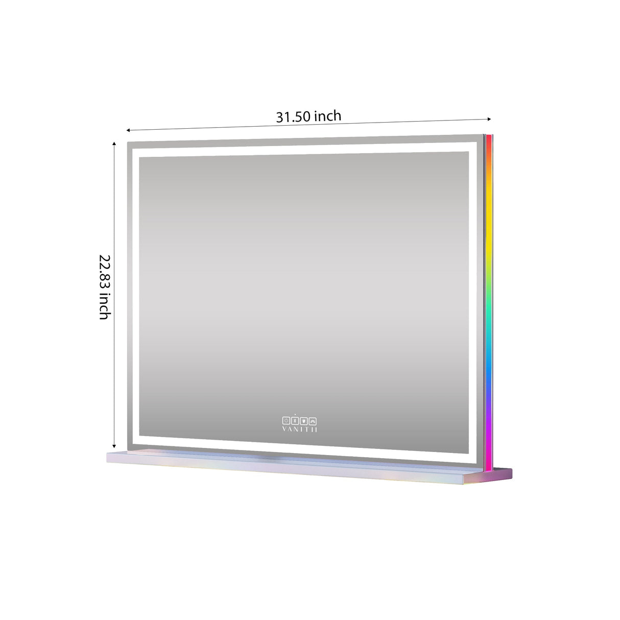 VANITII Luxury Hollywood Glow Vanity Mirror with RGB & Bluetooth Speaker