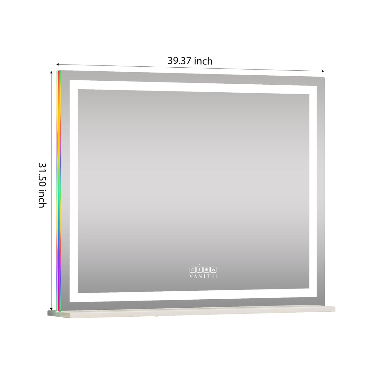 VANITII Luxury Hollywood Glow Vanity Mirror with RGB & Bluetooth Speaker