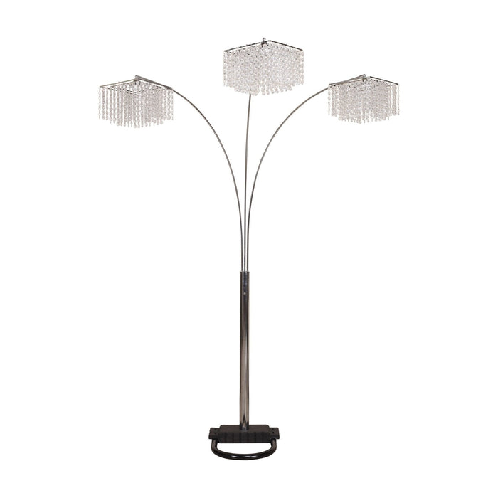 Crystal Chrome 87' Floor Lamp