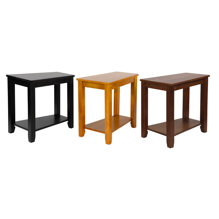 Elwell Espresso Chairside Table