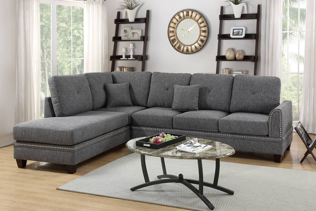 2-Pcs Sectional Sofa - Reversible L/R Chaise