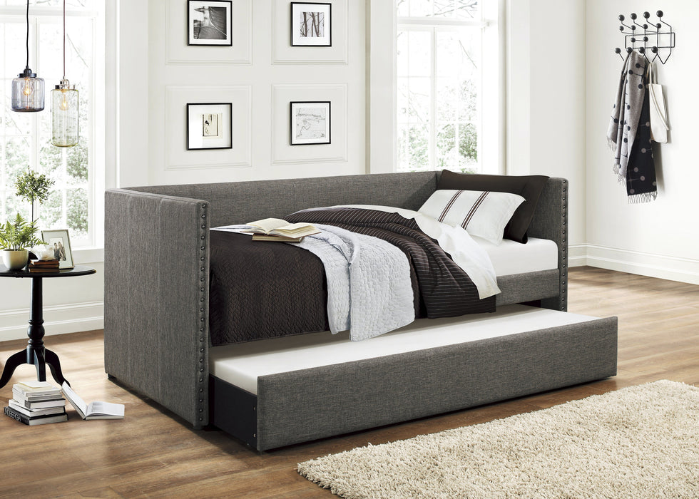 Therese Gray Daybed with Trundle