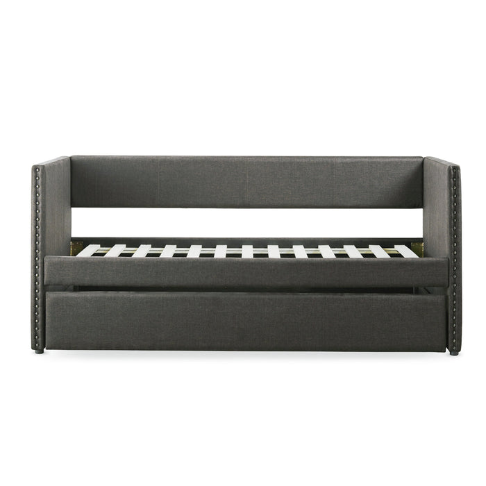 Therese Gray Daybed with Trundle