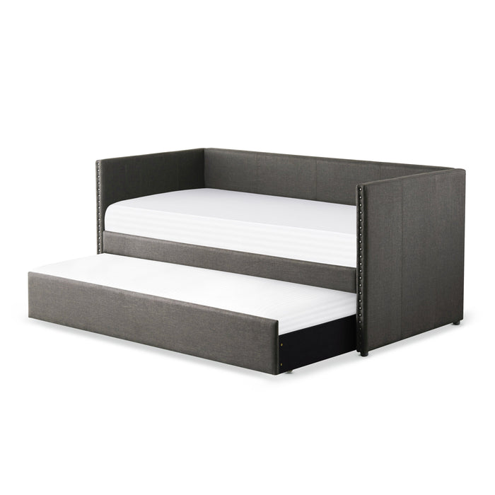 Therese Gray Daybed with Trundle