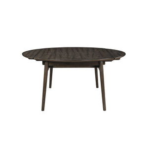 Rex - 65' Round Table With Self Storing Leaves - Walnut