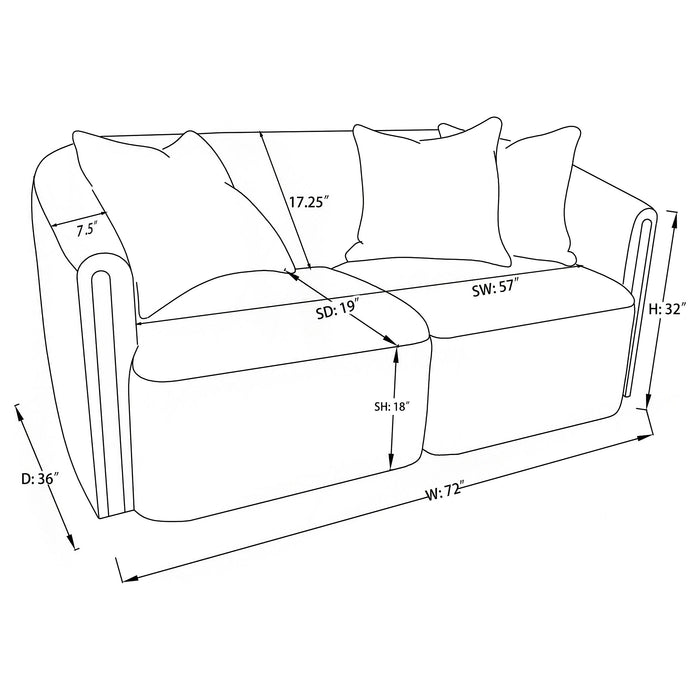 Townsend Stationary Loveseat