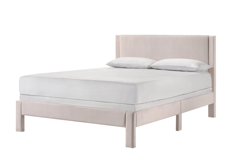 Lucia Pink Queen Platform Bed