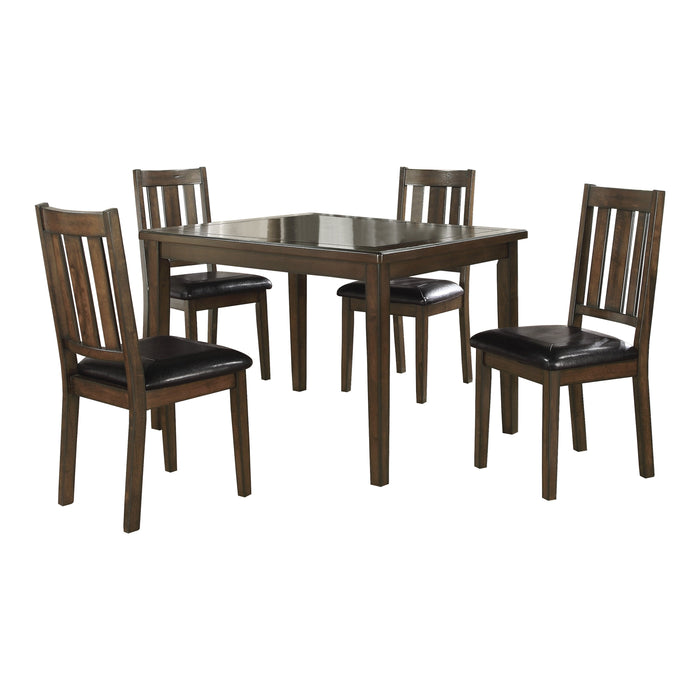 Mosely Brown Cherry 5-Piece Dining Set