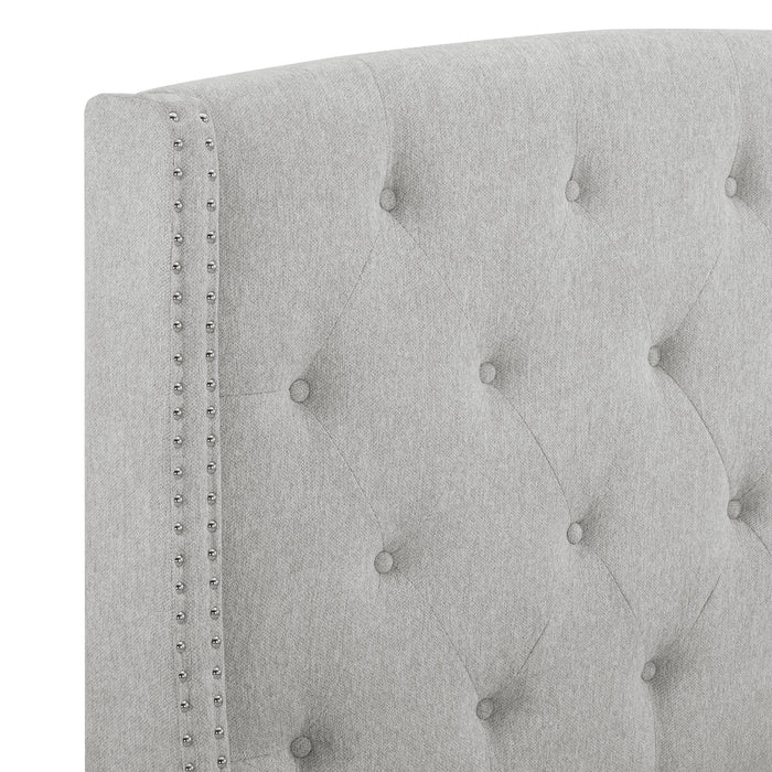 Eva Dove Gray Queen Upholstered Bed