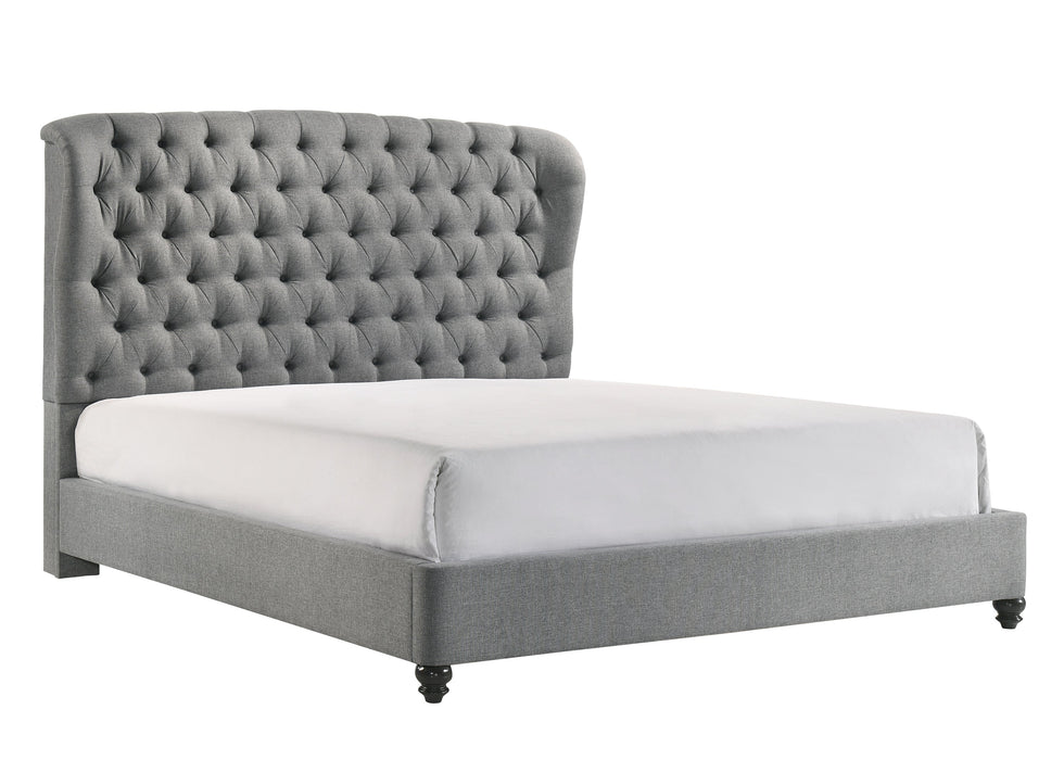 Linda Gray King Upholstered Panel Bed