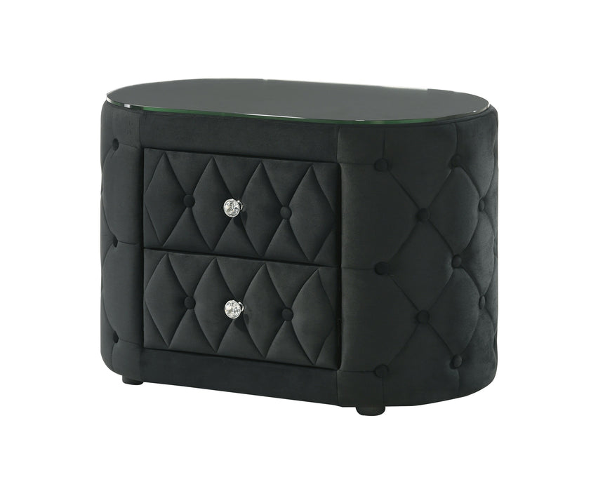 Voltare Black Nightstand