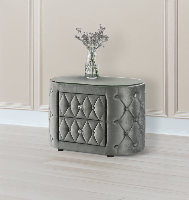 Voltare Gray Nightstand