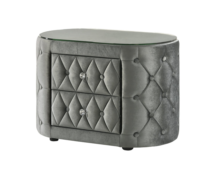 Voltare Gray Nightstand