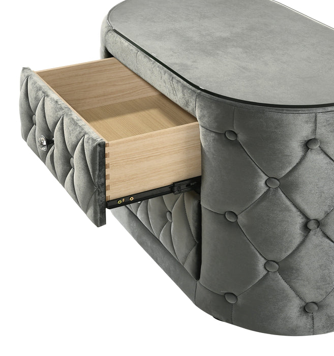 Voltare Gray Nightstand