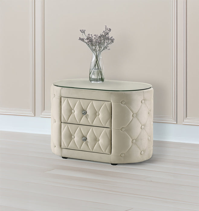 Voltare Ivory Nightstand