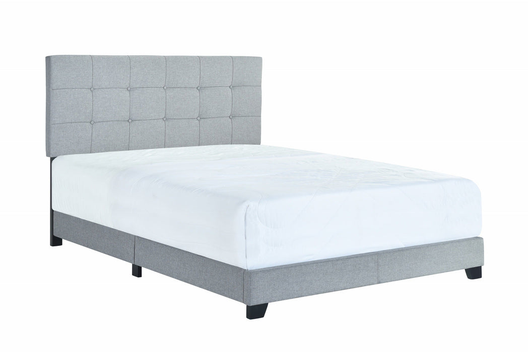 Florence Gray Full Upholstered Bed