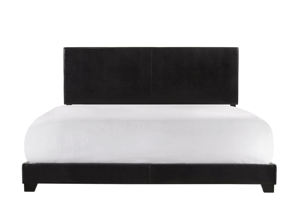 Erin Black PU Leather King Upholstered Bed