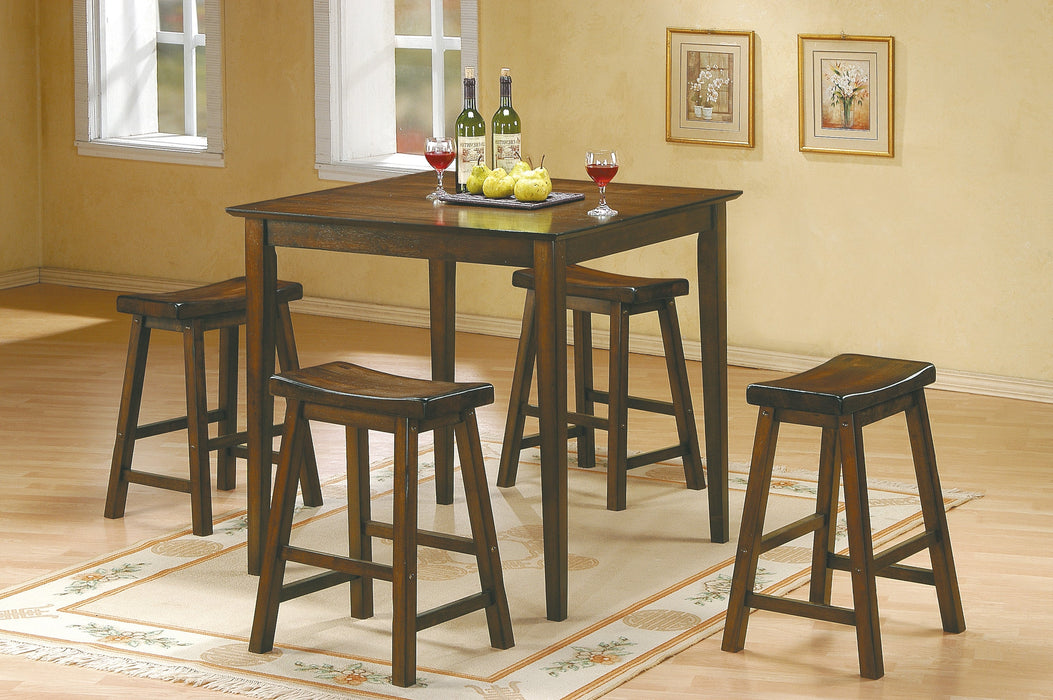 Saddleback Warm Cherry Pub Height Stool, RTA, Set of 2