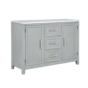Fiona - Marble Top Dining Buffet / Server - Mist Gray