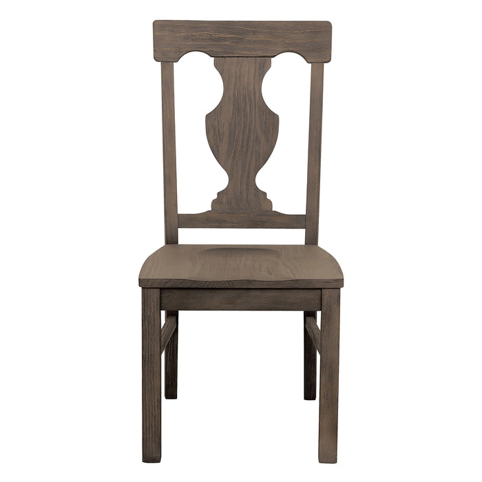 Toulon Dark Oak Side Chair, Set of 2