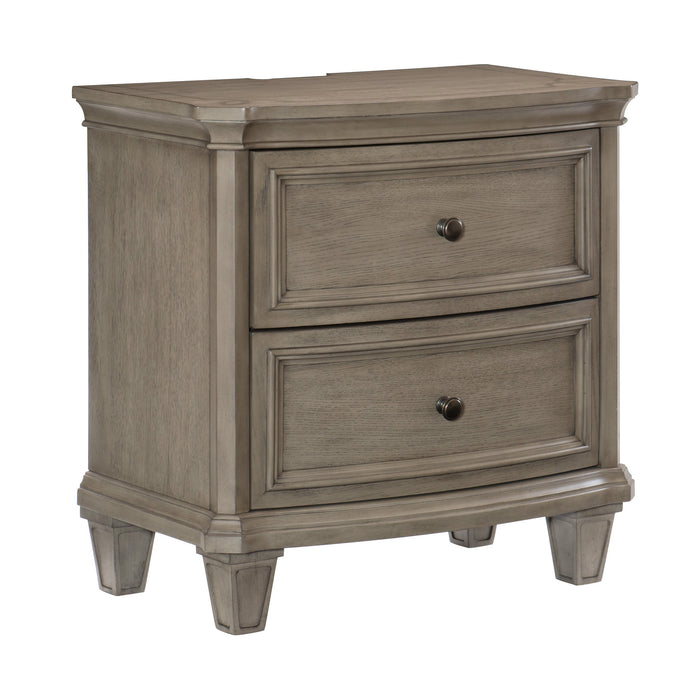 Vermillion Gray Cashmere Nightstand