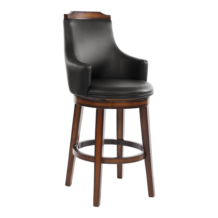 Bayshore Brown Swivel Pub Height Chair, Set of 2