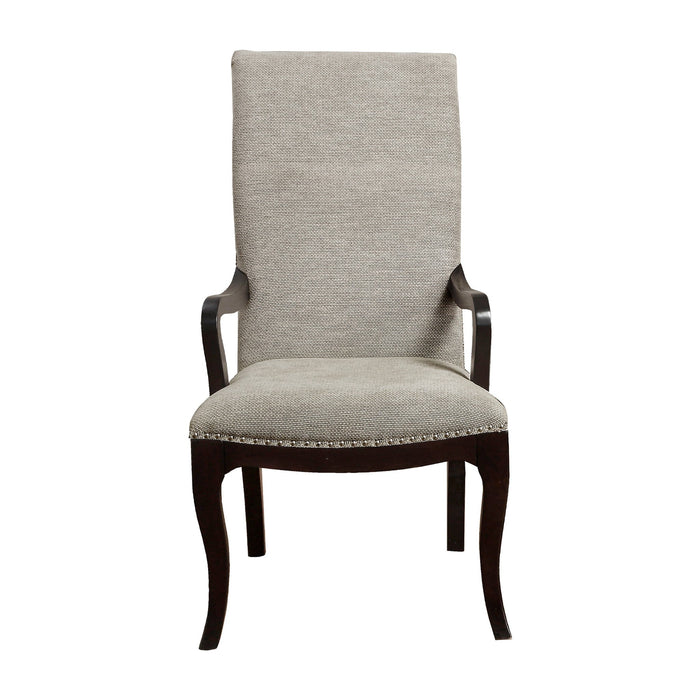 Savion Espresso Dining Arm Chair