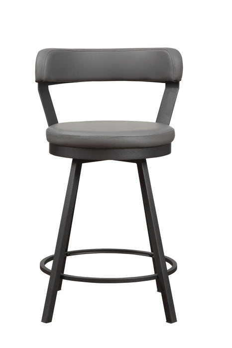 Appert Gray/Dark Gray Swivel Counter Chair, Set of 2