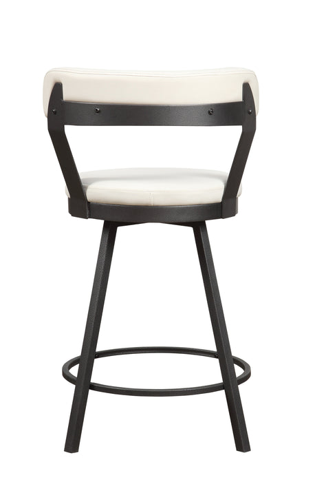 Appert White/Dark Gray Counter Chair, Set of 2