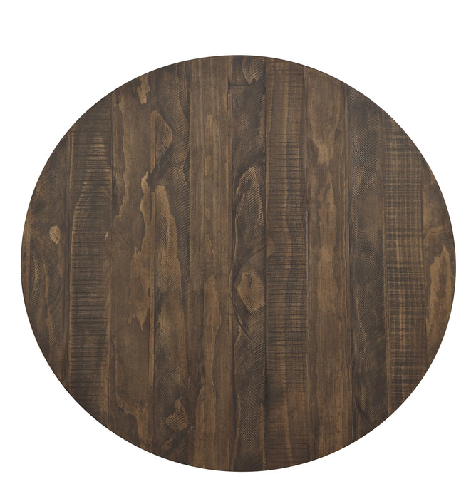 Chevre Brown/Gray Round Counter Height Set