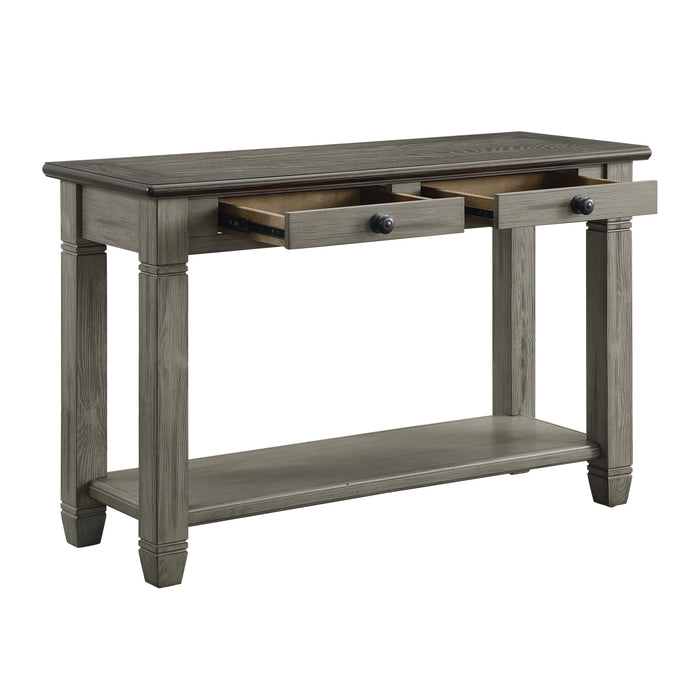 Granby Antique Gray Sofa Table