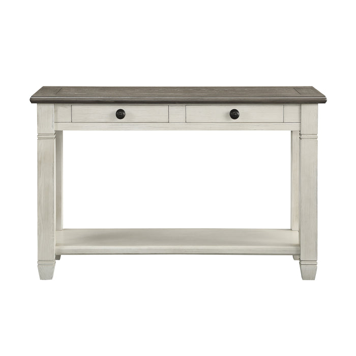 Granby Antique White Sofa Table