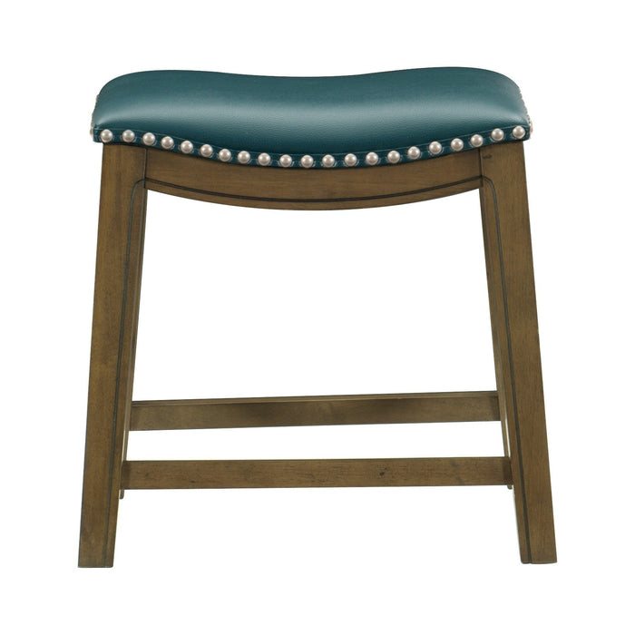 Ordway Green/Brown Dining Stool, Green