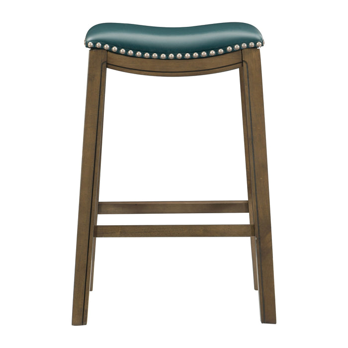 Ordway Green/Brown Pub Height Stool, Green