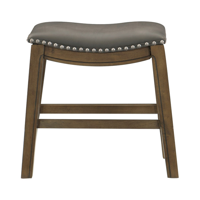 Ordway Gray/Brown Dining Stool, Gray