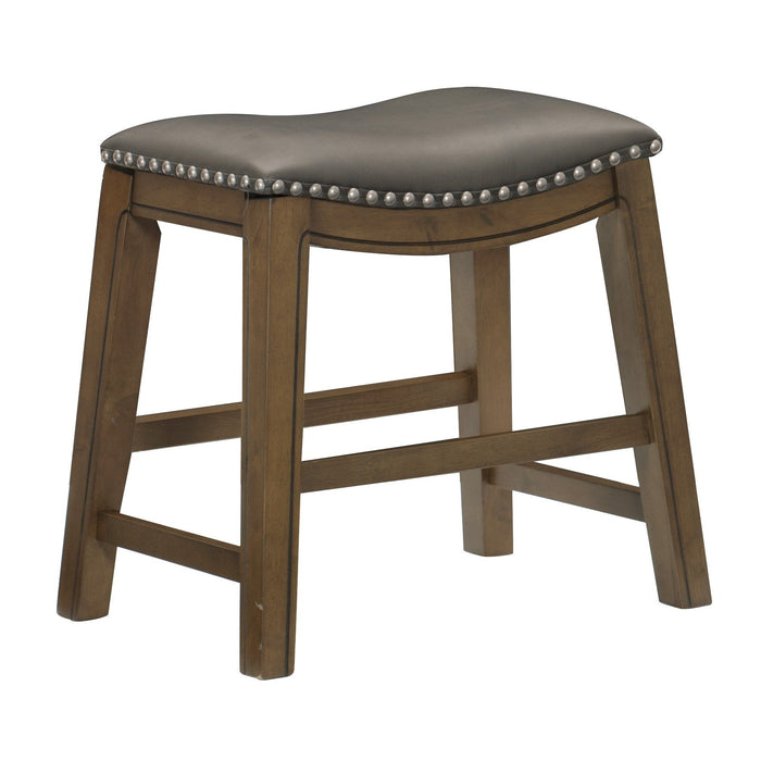 Ordway Gray/Brown Dining Stool, Gray