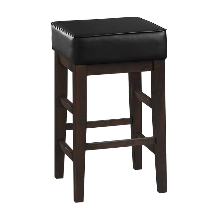 Pittsville Black/Espresso Counter Height Stool, Set of 2