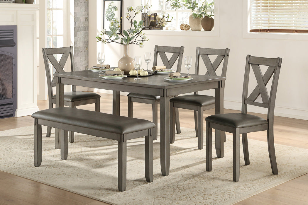 Holders Gray 6-Piece Dining Set