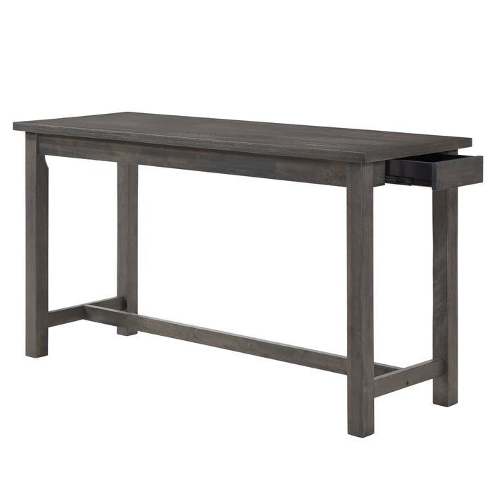 Connected Gray 4-Piece Counter Height Set