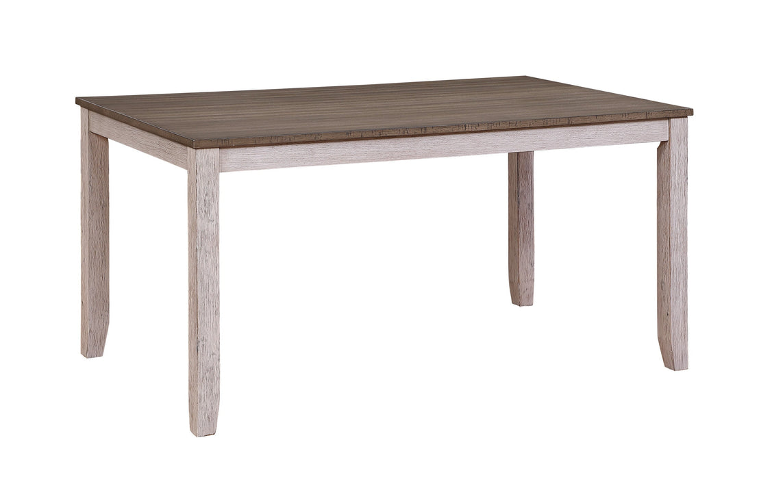 Ithaca Grayish White/Brown Dining Table