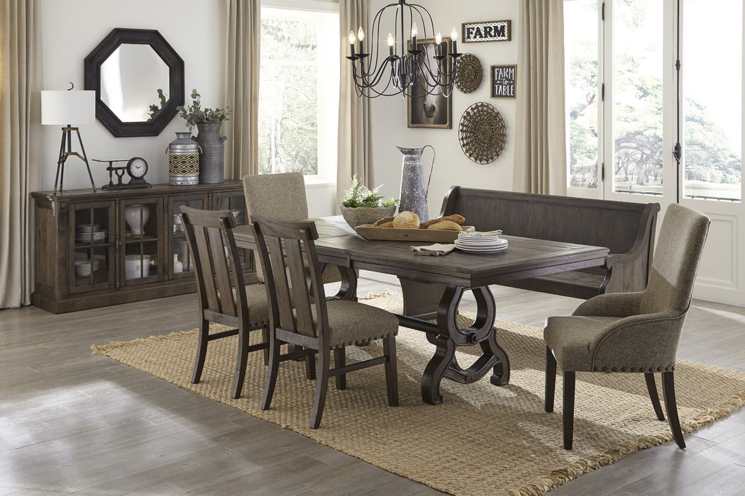 Gloversville Brown Extendable Dining Set