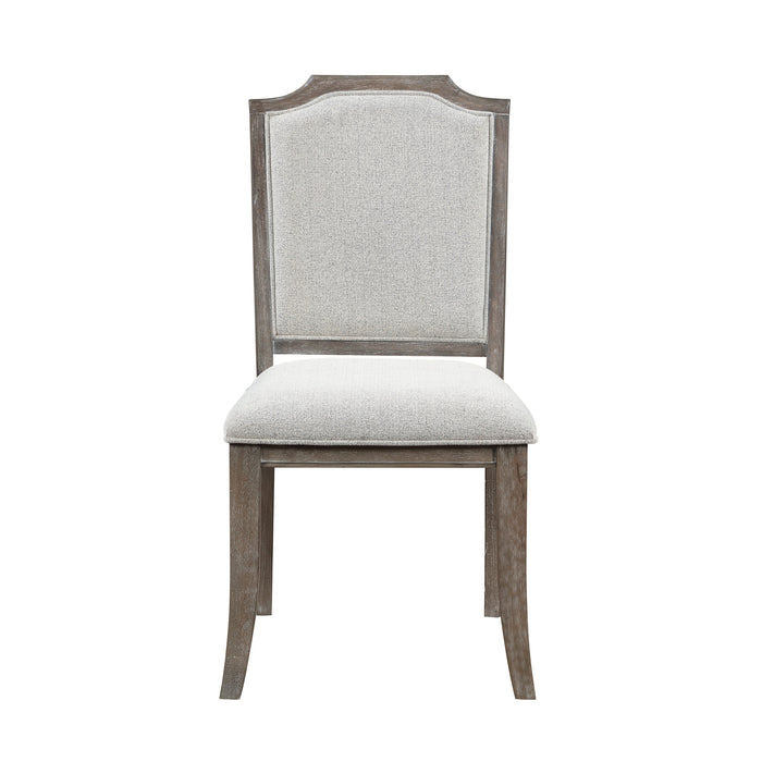 Garner Brown Gray Side Chair, Set of 2