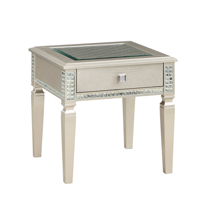 Juliette Champagne End Table